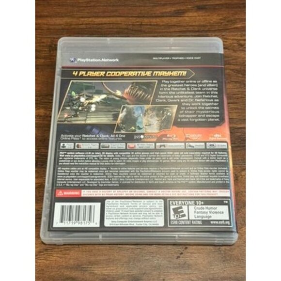 Ratchet & Clank All 4 One PS3 Video Game Complete In Case w/ manual Playstation - Picture 4 of 4